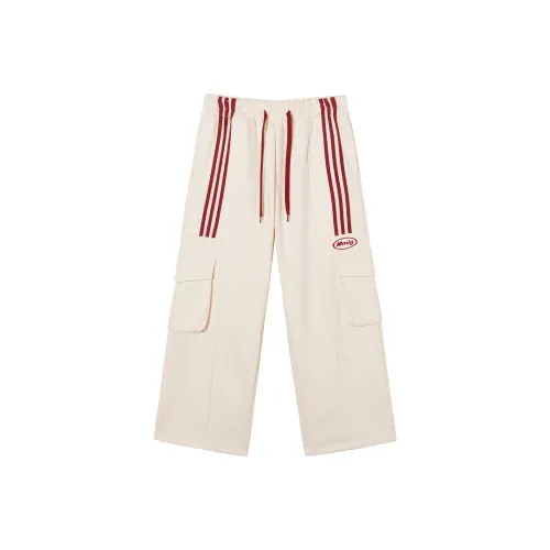 MMLG Повседневные брюки Унисекс Бежевый Абрикос