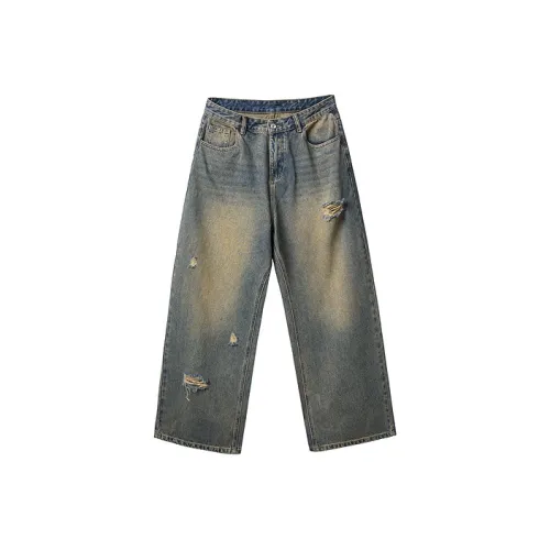 RIVER STONE Джинсы Унисекс Джинсовый Синий