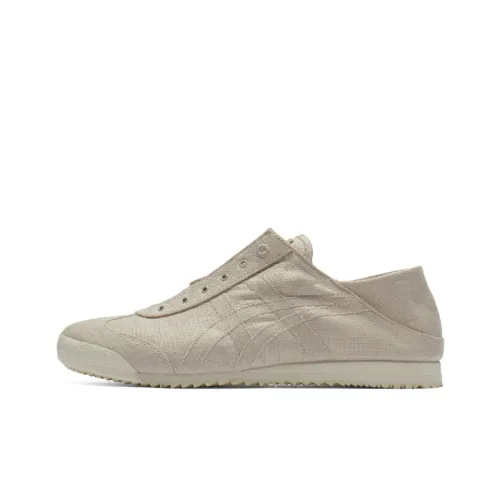 Onitsuka Tiger MEXICO 66 SD PARATY Противоскользящий Дышащий Легкий Низкий Топ Повседневный Женский Серый Бежевый