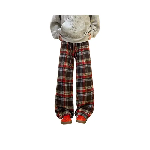 Fakeyoung Повседневные брюки Унисекс Многоцветные Клетчатые брюки