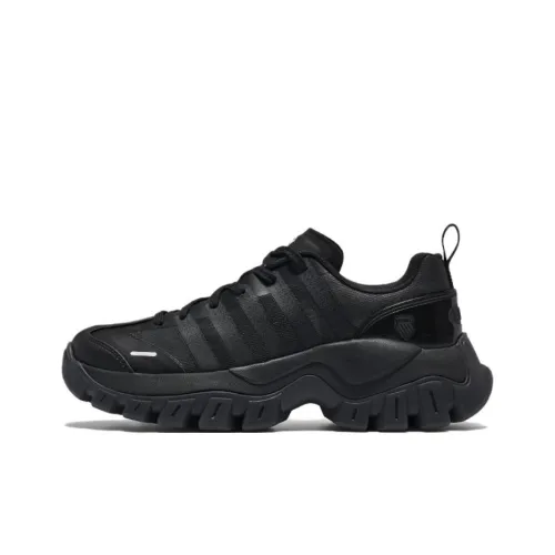 K·SWISS Кэжуал Низкий Топ 079 Чисто Черный/Wimbledon Белый/Темно-Деревянный Черный Женский