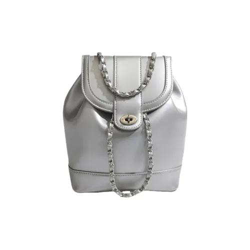 FCTOSSR ПУ (полиуретан) с кожаными вставками сумка с цепочкой ведрообразная сумка рюкзак женские белые черные красные серебряные