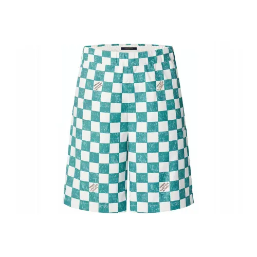 LOUIS VUITTON FW21 Повседневные шорты Мужские Синие Белые Многоцветные