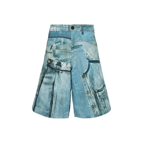 VERSACE JEANS COUTURE SS24 Джинсовые шорты Мужской Синий