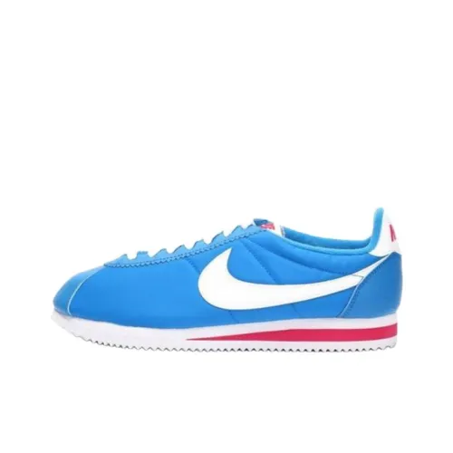 Nike Classic Cortez Nylon Slip-resistant Abrasion-resistant Low-top Беговые кроссовки Мужские Синий Белый