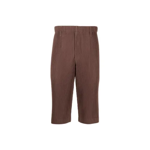 Homme Plissé Issey Miyake Коричневые Мужские Повседневные Шорты