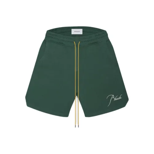 RHUDE Зеленые Мужские Повседневные Шорты