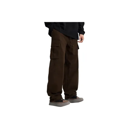 AHAH Brown Men's Casual Pants AHAH Коричневые Мужские Повседневные Брюки