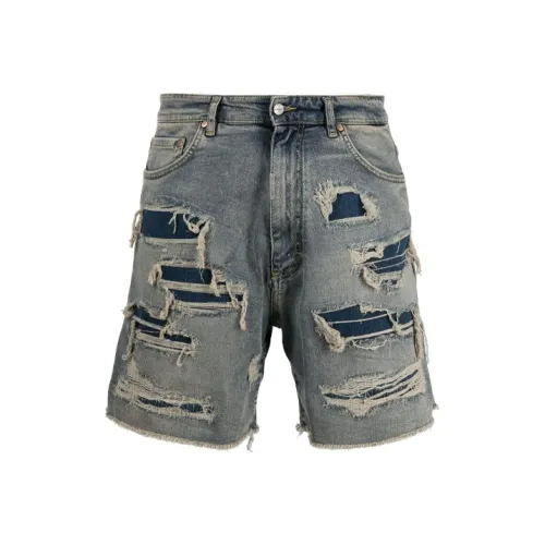 REPRESENT Blue Men's Denim Shorts REPRESENT Синий Мужские Джинсовые Шорты