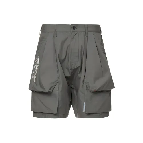 EVISU Карго Шорты Мужские Темно-Серые