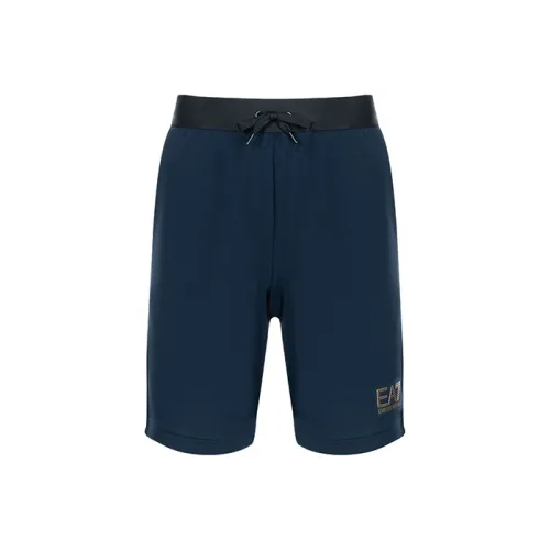 EMPORIO ARMANI EA7 SS21 Повседневные шорты Мужские Темно-синие