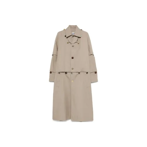 MOSCHINO SS25 Тренчкот Мужской Мшисто-зеленый