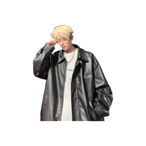 Fakeyoung Кожа Куртка Унисекс