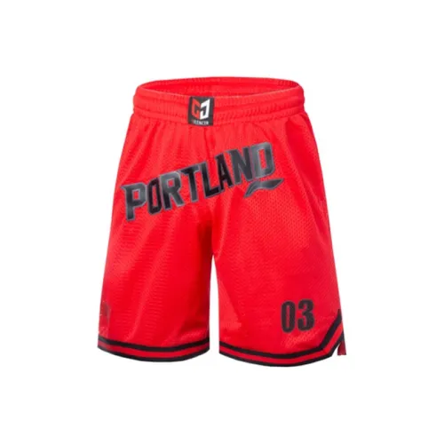 LINING Sports Basketball Collection Яркие неоновые мужские повседневные шорты