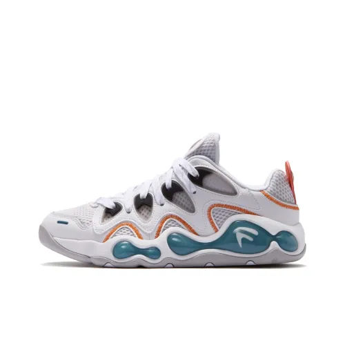 FILA FUSION VERTICAL Cracked Shoes Low Топ Винтажные баскетбольные кроссовки Мужской Белый Серый