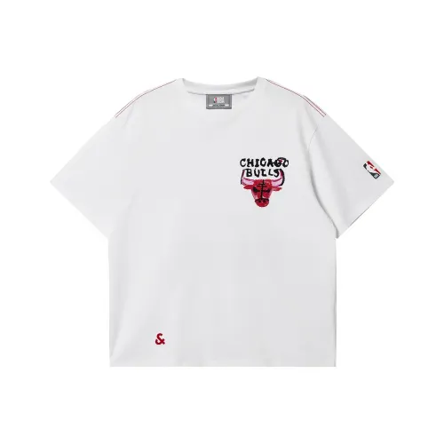 JACK JONES· Jack Jones X Bulls Nba T-Shirt Мужской A06 Raw White