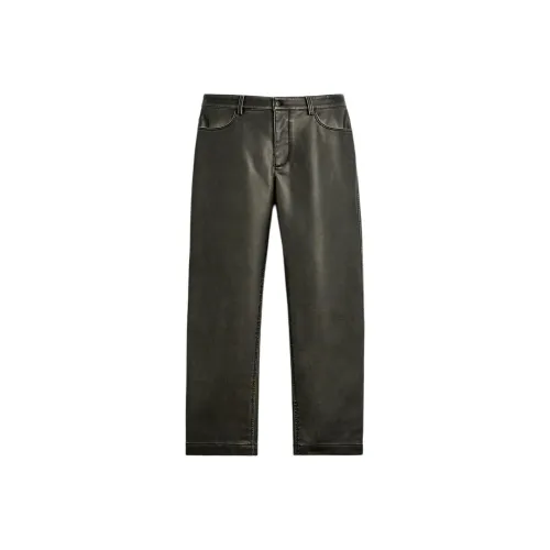 ZARA Темно-коричневые Мужские Повседневные Штаны