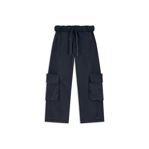 OPEN YY SS25 Карго Брюки Унисекс Морской Синий