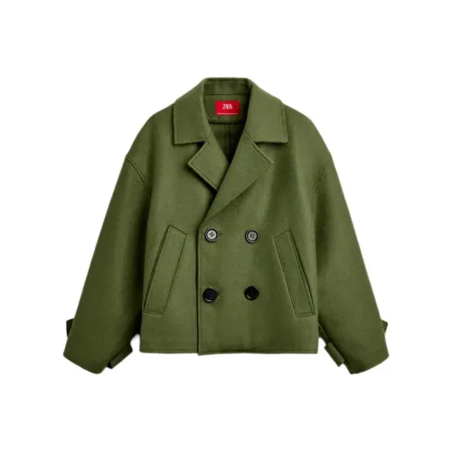 ZARA HARRY LAMBERT Co Бренд Зеленая Унисекс Куртка