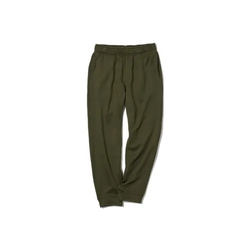 UNIQLO Повседневные брюки Мужские Темно-оливковые