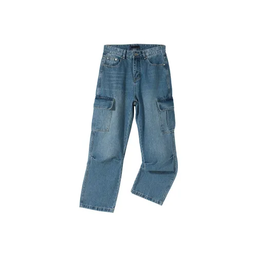 SHANTREE Синие Унисекс Джинсы