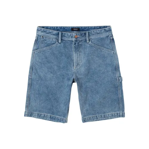 RVCA Джинсовые шорты Мужские Выстиранные Синий