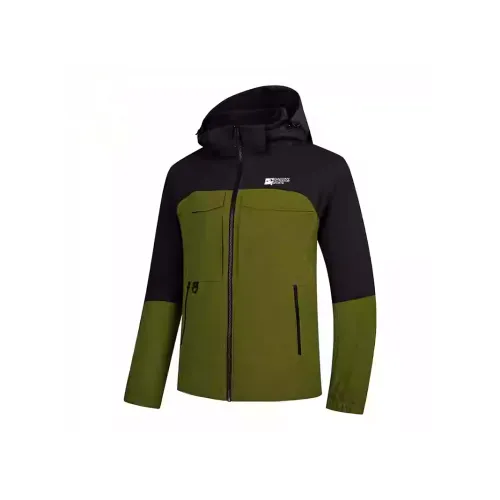 QIAODAN Тренчкот Мужской Willow Банк Зеленый Черный