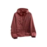[Городской Techwear Большой Карман] Гранат Красный (Ma Azure Привет Логотип на Груди)