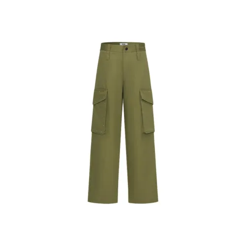 MSGM Хаки Мужские Карго Брюки