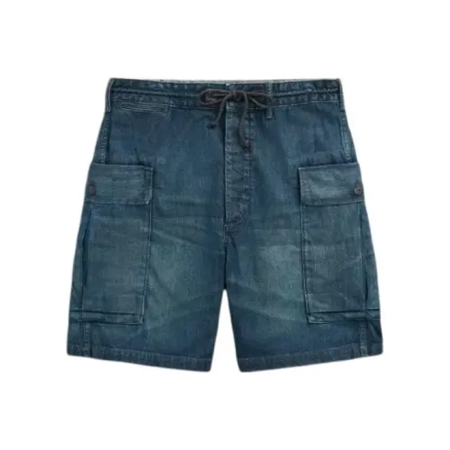 Polo Ralph Lauren Milnor Деним Cargo Короткие Джинсовые Шорты Мужские Синие