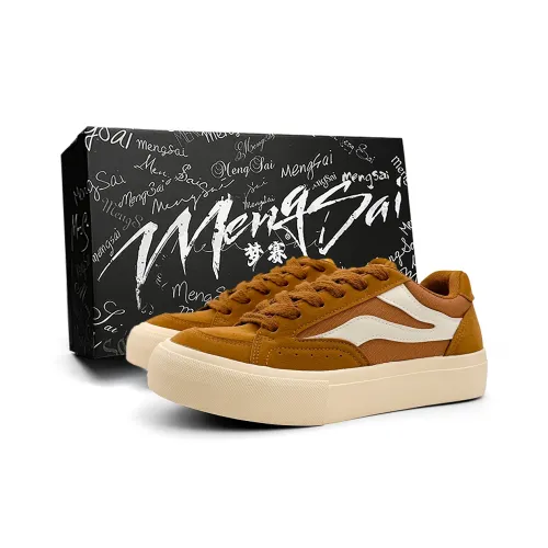 Mengsai Canvas Shoes Low Top CAMEL Men's