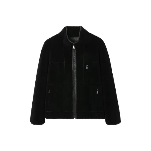 SINBOS Цвет сосновой сажи Мужская меховая одежда