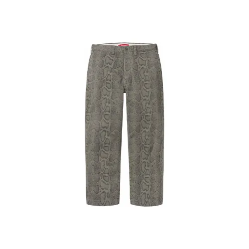 Supreme SS24 Week6 Змея С принтом Chino Брюки Повседневные брюки Унисекс