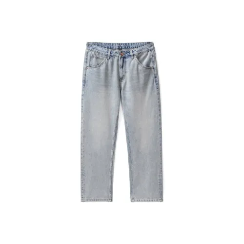 HUNZHI Джинсовый синий Унисекс Джинсы