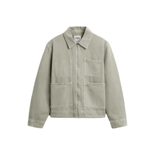 ZARA Зеленый Мужской Куртки