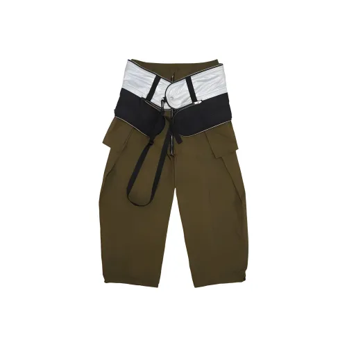 CRAIG GREEN Оливково-зеленые Мужские Повседневные Штаны