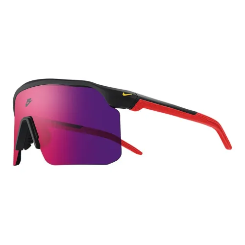 nike Вытесанные под давлением Нерегулярная форма Солнцезащитные очки Унисекс Красный