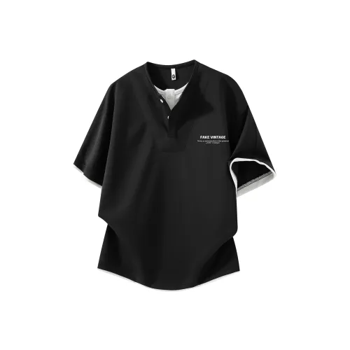 FAKE VINTAGE T-Shirt Унисекс Черный