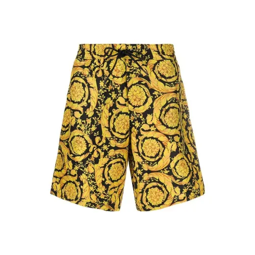 VERSACE Мужские Повседневные Шорты Золотого Цвета