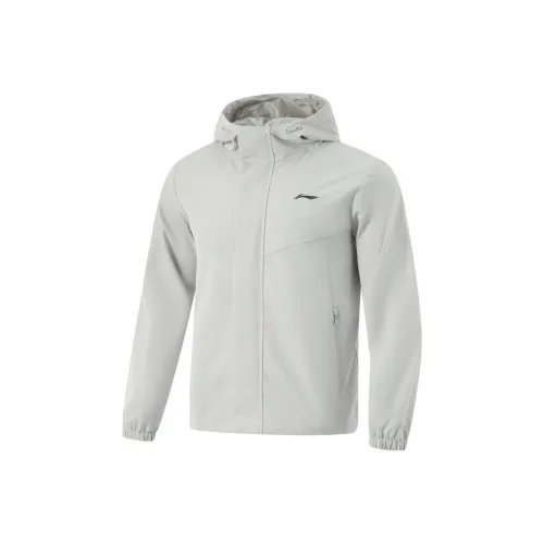 LINING Fitness Series Тренчкот Мужской Капля воды Серый