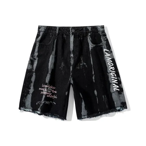 LAMLICKA Черные унисекс джинсовые шорты