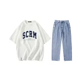 Комплекты одежды (Белый + Светло-синий)