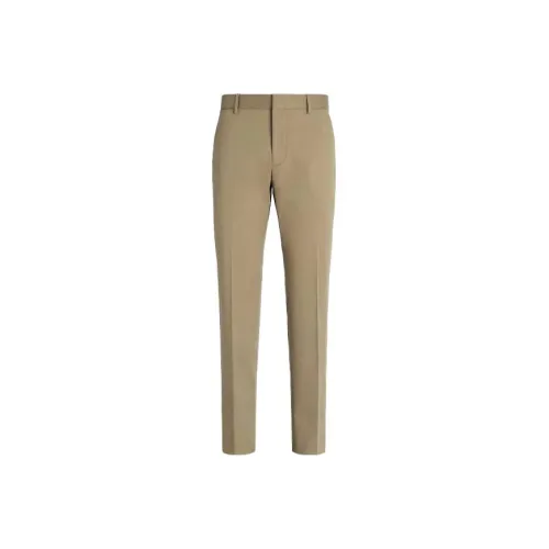 Ermenegildo Zegna Khaki Мужские Повседневные Брюки