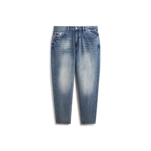 PEACEBIRD MEN Джинсы Мужские Средний Синий Деним