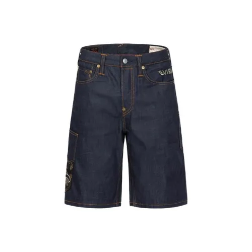 EVISU SS23 Джинсовые шорты Мужские Джинсовый синий