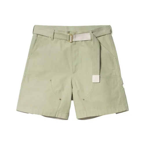 Sacai Carhartt WIP Co Branded SS24 Зеленый Мужской Карго Шорты
