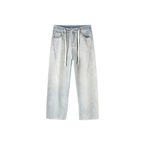 JEEP Желтые Грязные Мужские Джинсы