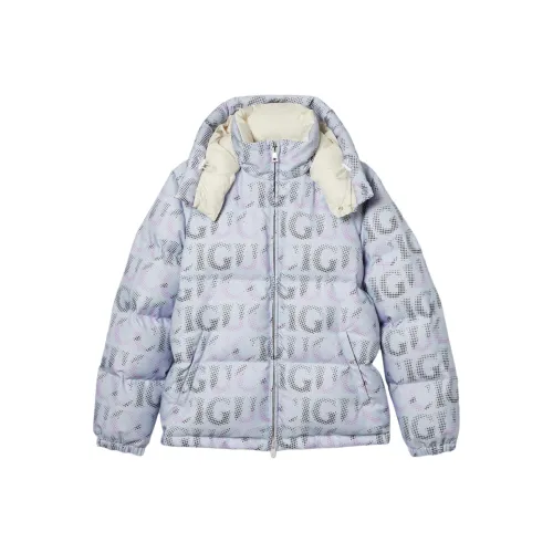 GUCCI Хлопковый пуховик Мужской Синий Фиолетовый