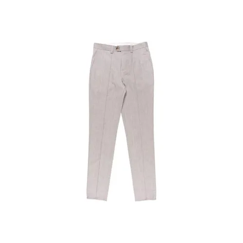 BRUNELLO CUCINELLI Серый Мужской Костюмные Штаны