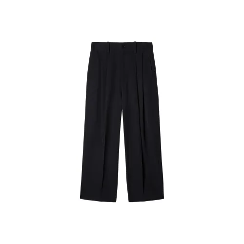 Off Белый Костюм Брюки Мужской Черный